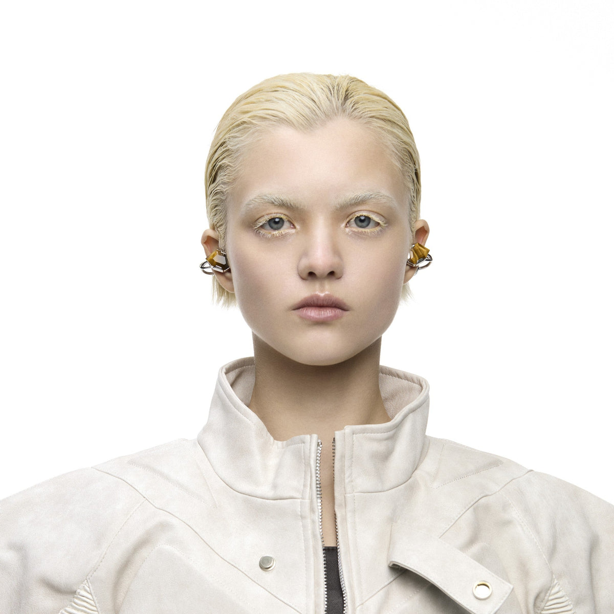 OF HUNGER Tiger Eye earphones styled as an expressive object of desire