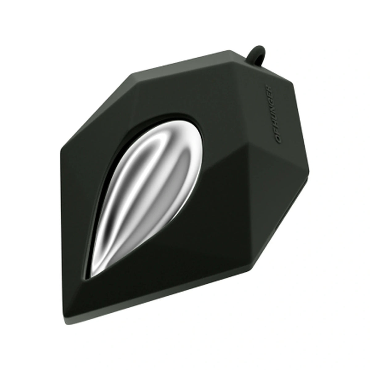 Dark Matter Black EARPHONE CASE with the Electronic Gems charging capsule