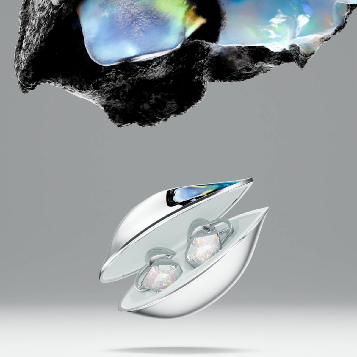 Opal with its charging case