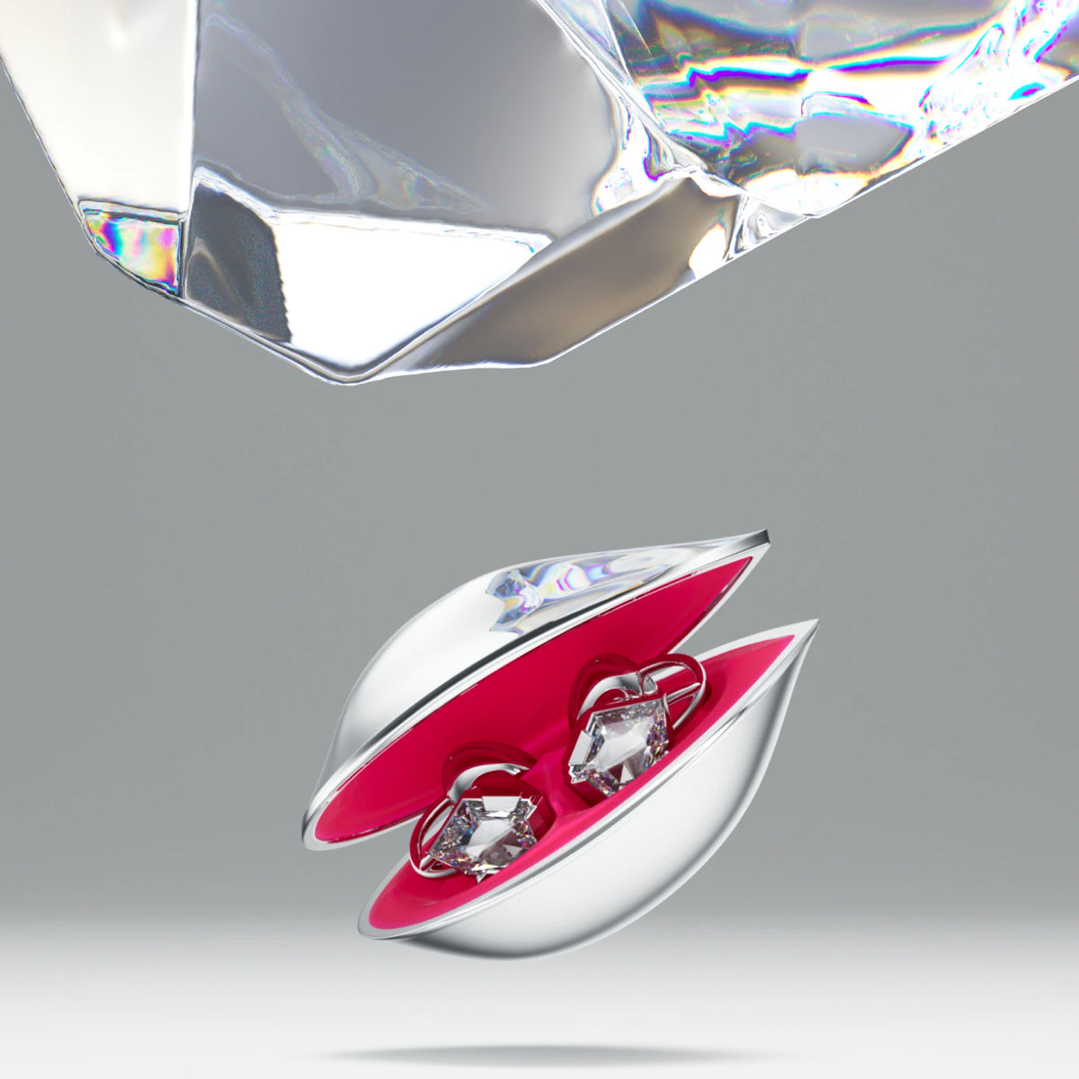 White Zircon with its charging case