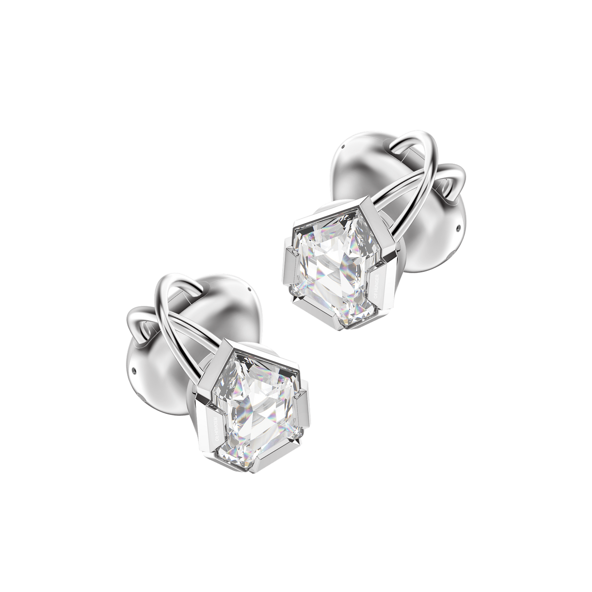 Front view of Silver-White Zircon Electronic Gems