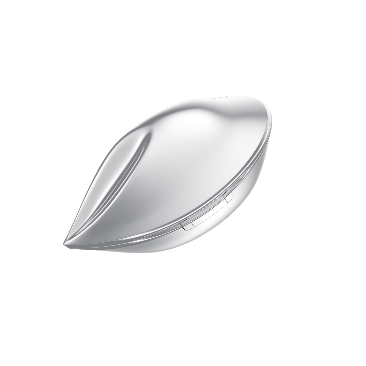 Gray Zircon charging case from the rear lower 45-degree angle