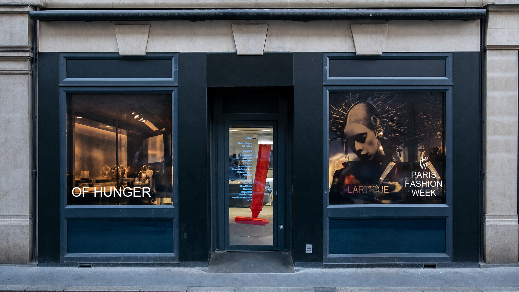 OF HUNGER at NO SEASON SHOWROOM in Paris
